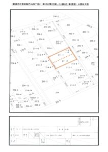 公図　2区画有り(地図)