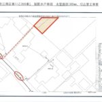 新潟市給配水戸番図　売主様の自宅敷地を通しての引込工事が必要です。詳細は弊社にお問い合わせ下さい。(地図)